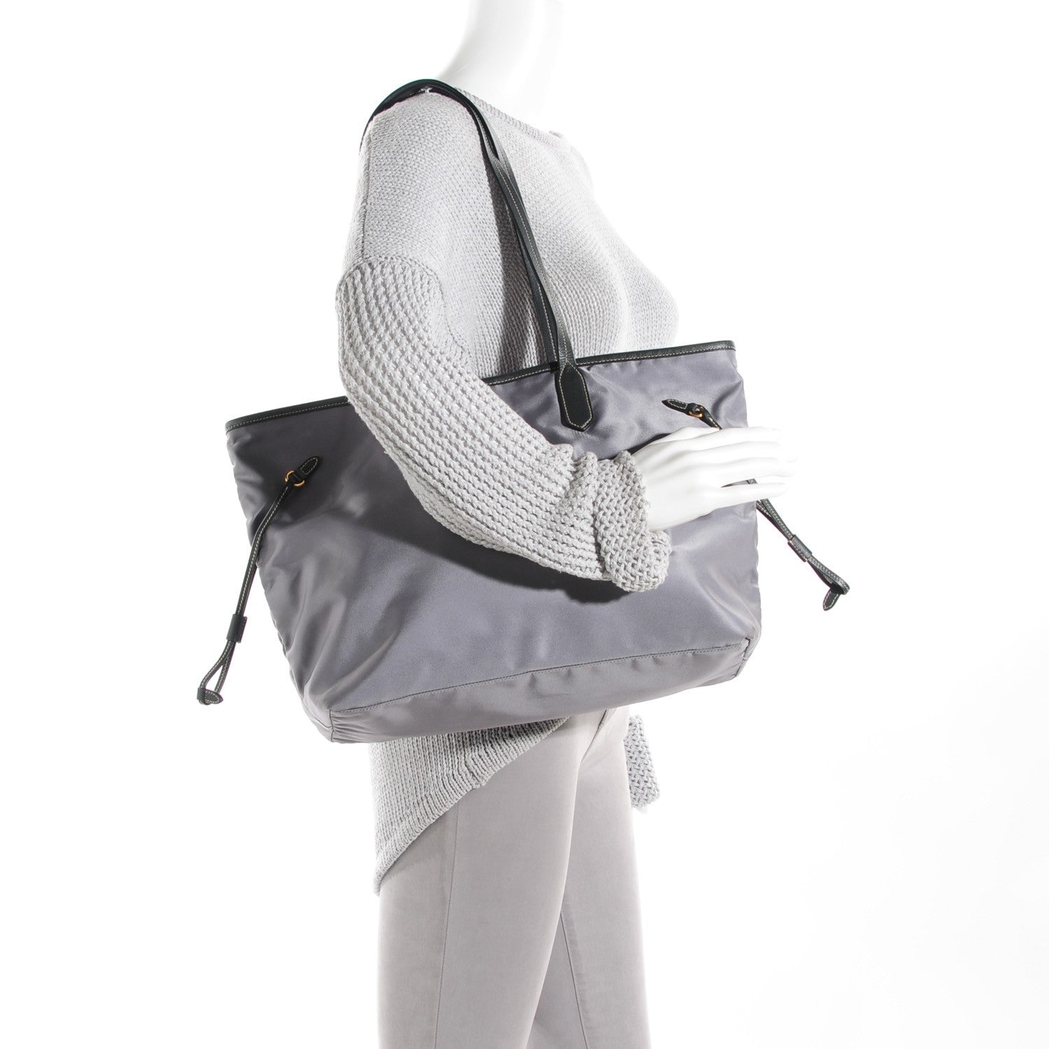 Prada Saffiano Tessuto Nylon Tote 2 of 9
