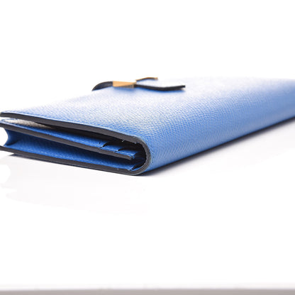 Hermes Epsom Bearn Gusset Wallet Bleu Zanzibar 8 of 12