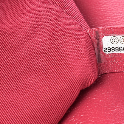 Chanel Lambskin Quilted Medium 19 Flap Dark Pink 6 of 10