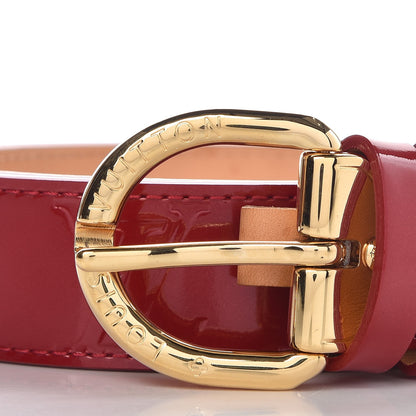 Louis Vuitton Vernis Ceinture 30mm Belt 80 32 Pomme D'Amour 3 of 10
