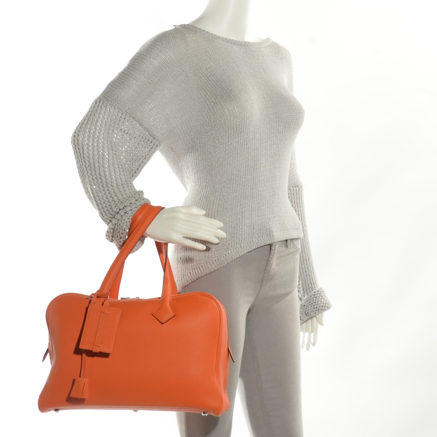 Hermes Togo Victoria II 35 Orange 6 of 13
