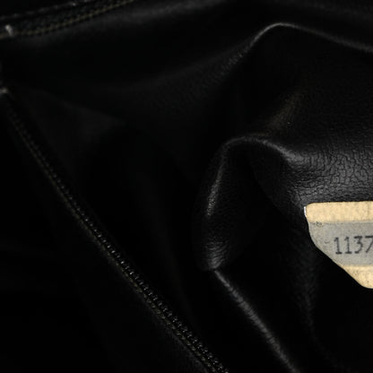 Chanel Lambskin Stitched Shopper Tote Black 9 of 10