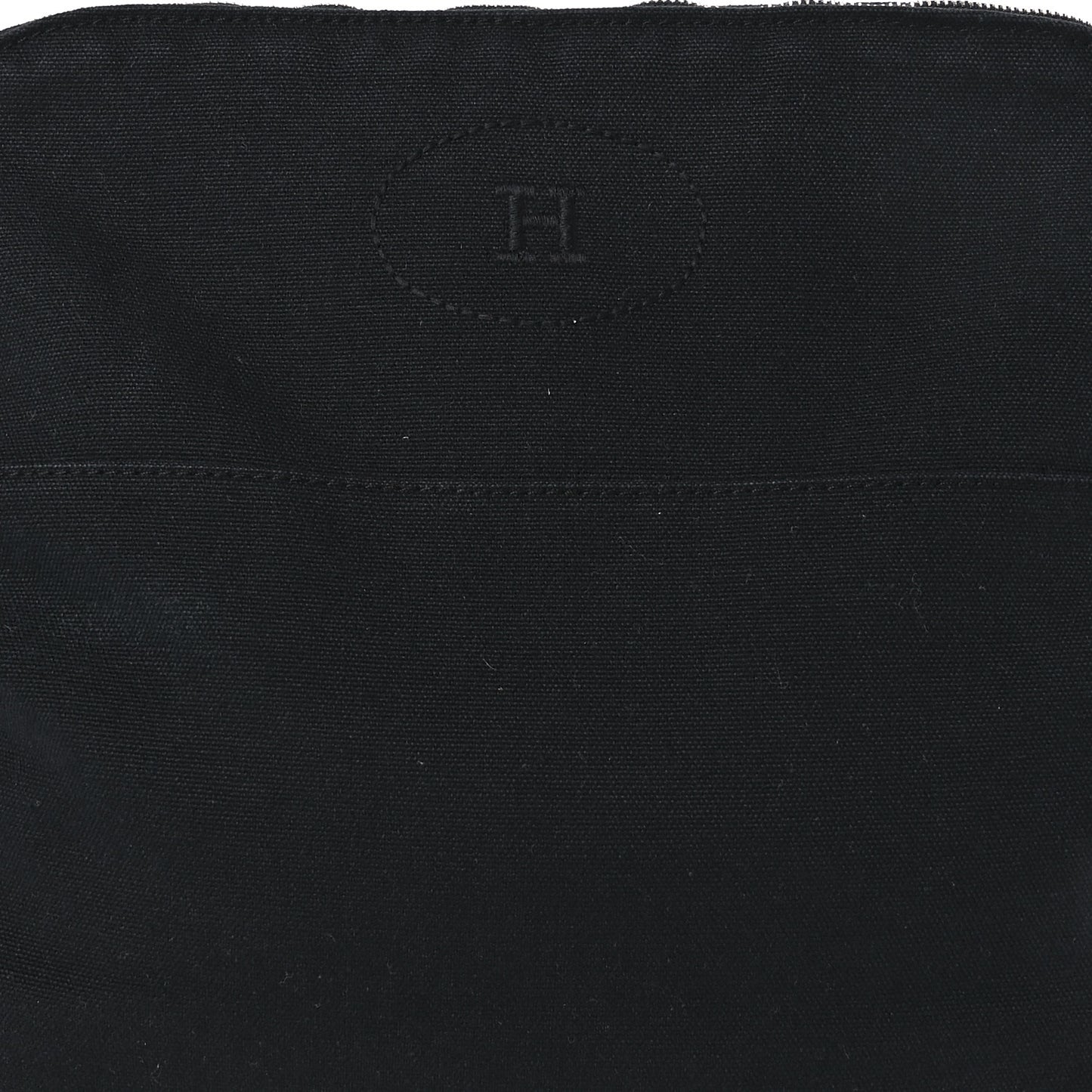 Cotton Canvas Bolide Travel Cosmetic Pouch Black