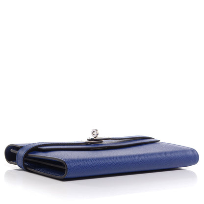 Hermes Epsom Kelly Longue Wallet Bleu Electrique 9 of 15