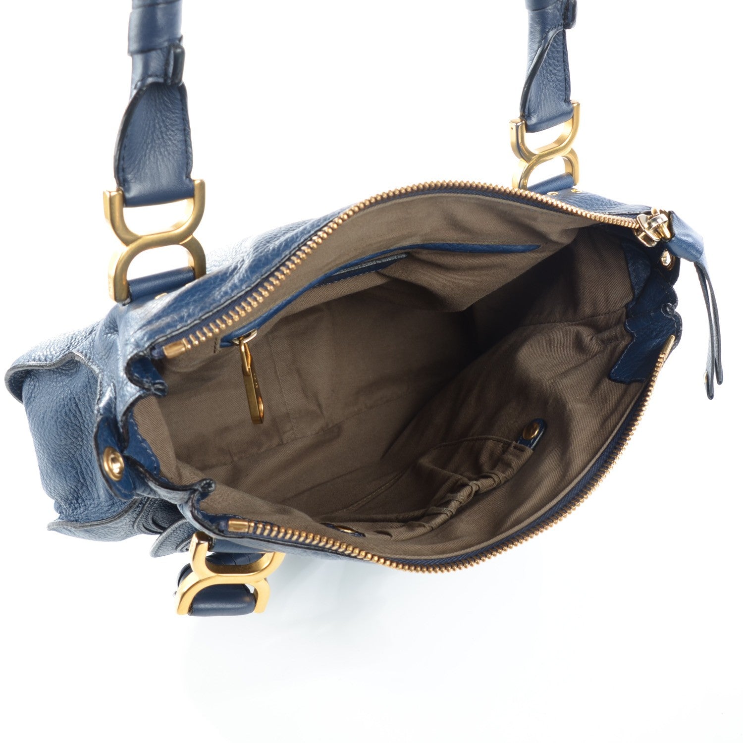 Chloe Calfskin Medium Marcie Satchel Royal Navy 5 of 10