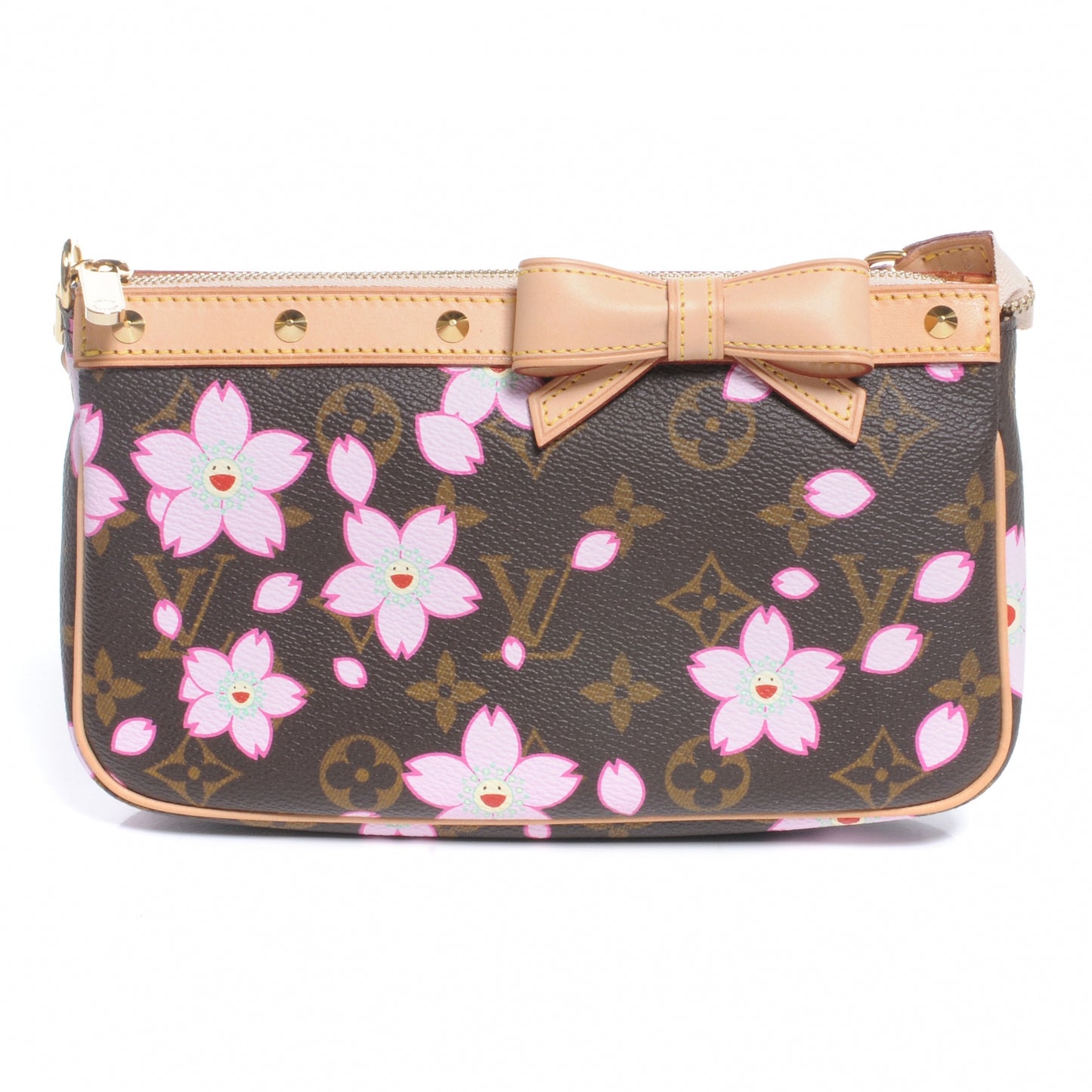 Monogram Cherry Blossom Pochette Accessories Brown