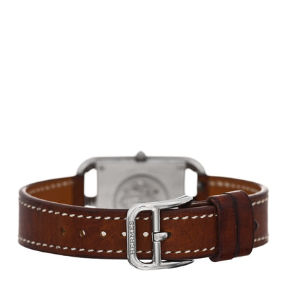 Hermes Stainless Steel Barenia 23mm Cape Cod Quartz Watch Fauve 3 of 5