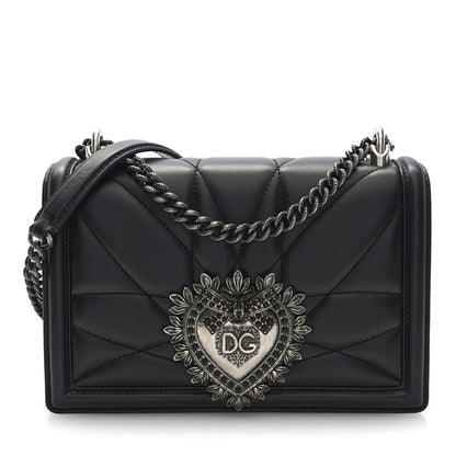 Dolce & Gabbana Nappa Medium Devotion Crossbody Bag Black 1 of 9
