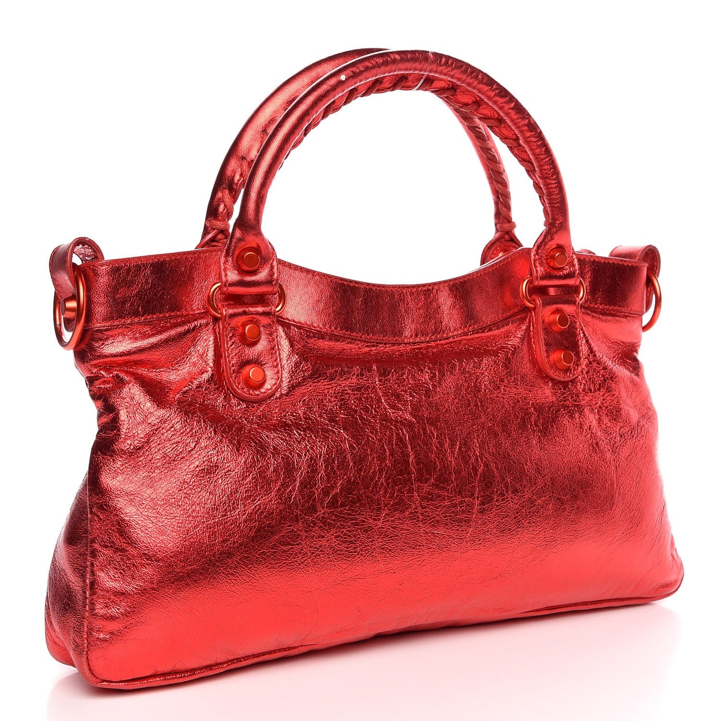 Metallic Chevre Classic Hardware Mini Classique  First Red