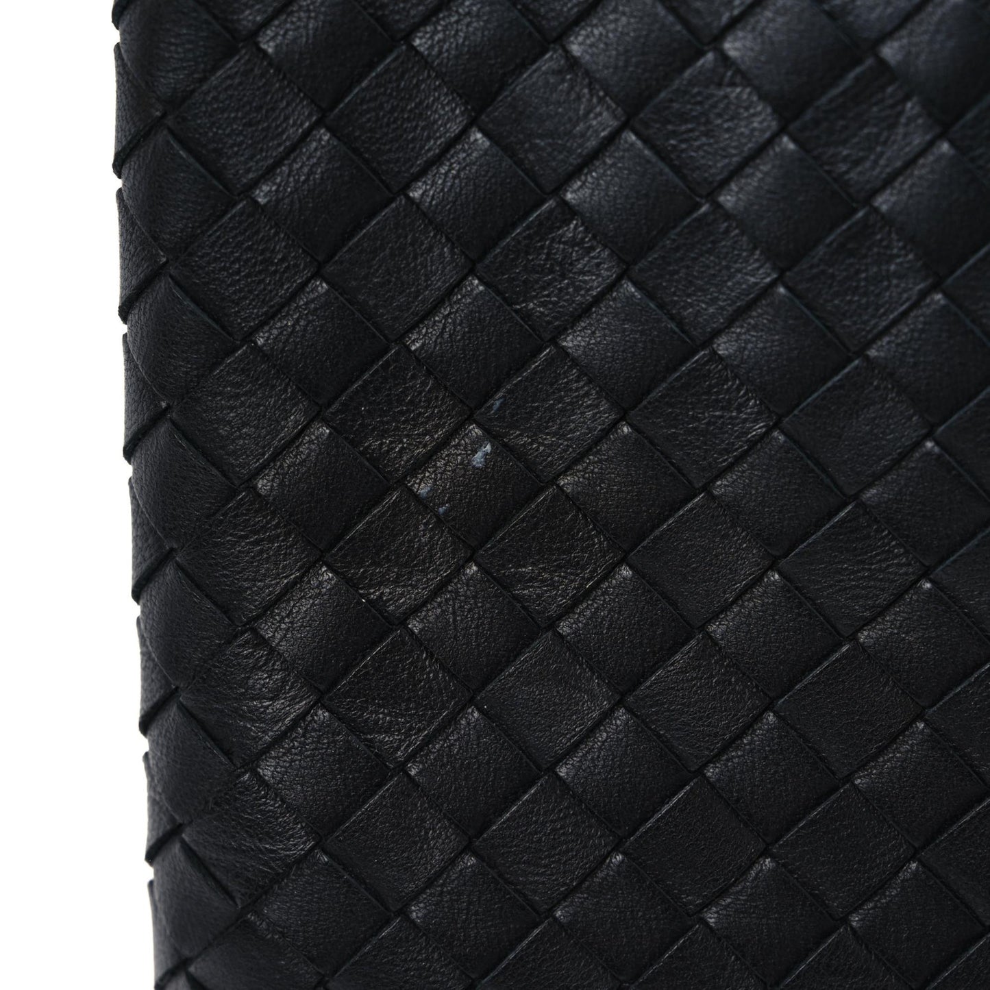 Nappa Intrecciato Medium Zip Pouch Black