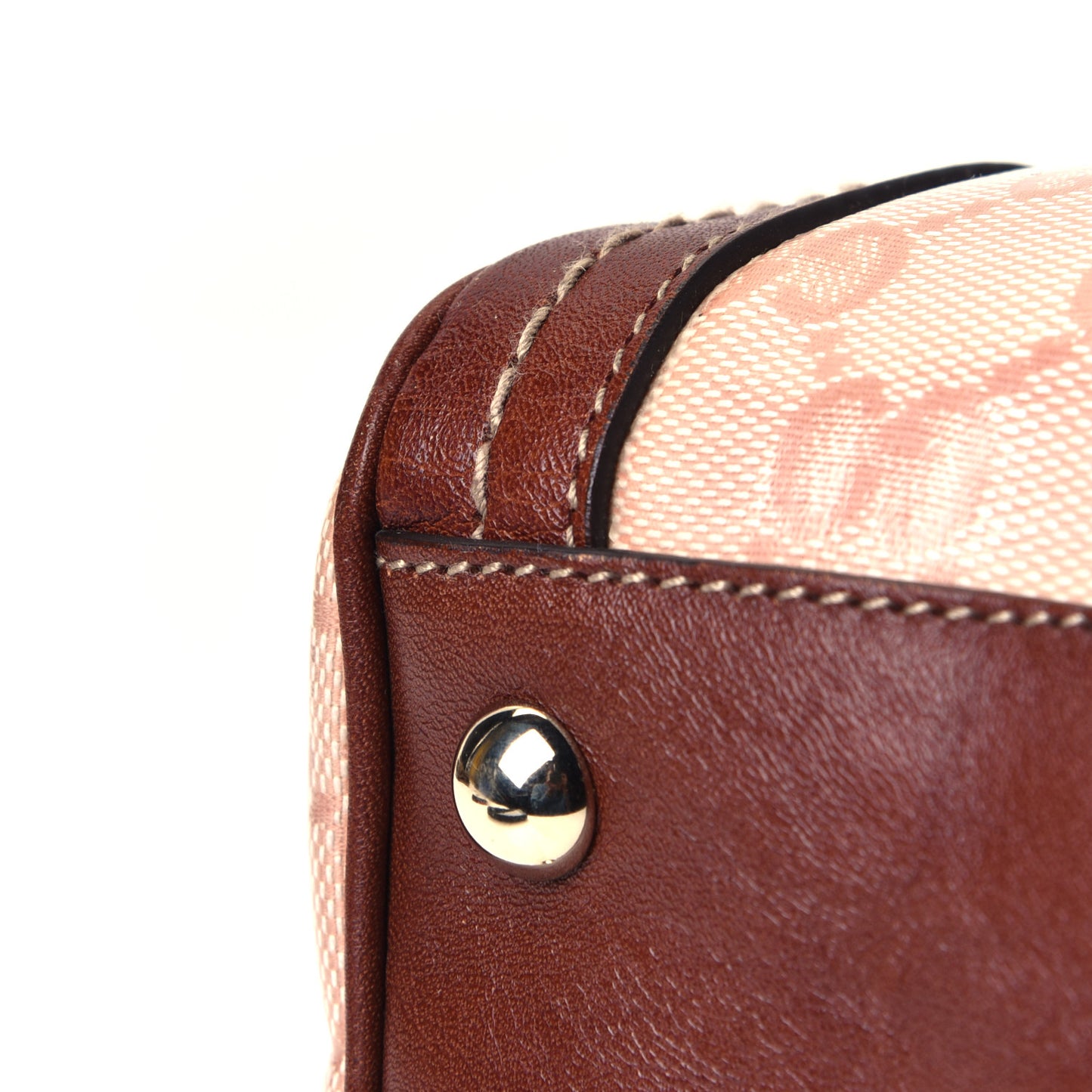 Crystal Monogram Duchessa Boston Bag Pink