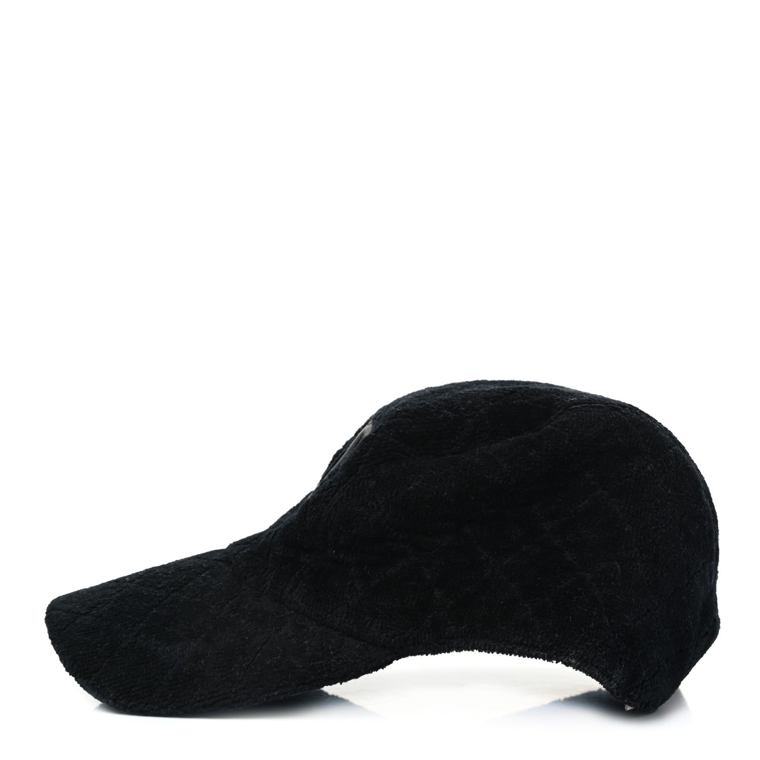 Chanel Terry Cotton CC Cap Hat M Black 3 of 9