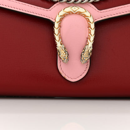 Gucci Azalea Calfskin Enamel Mini Dionysus Chain Wallet New Cherry Red Wild Rose Off White 12 of 15