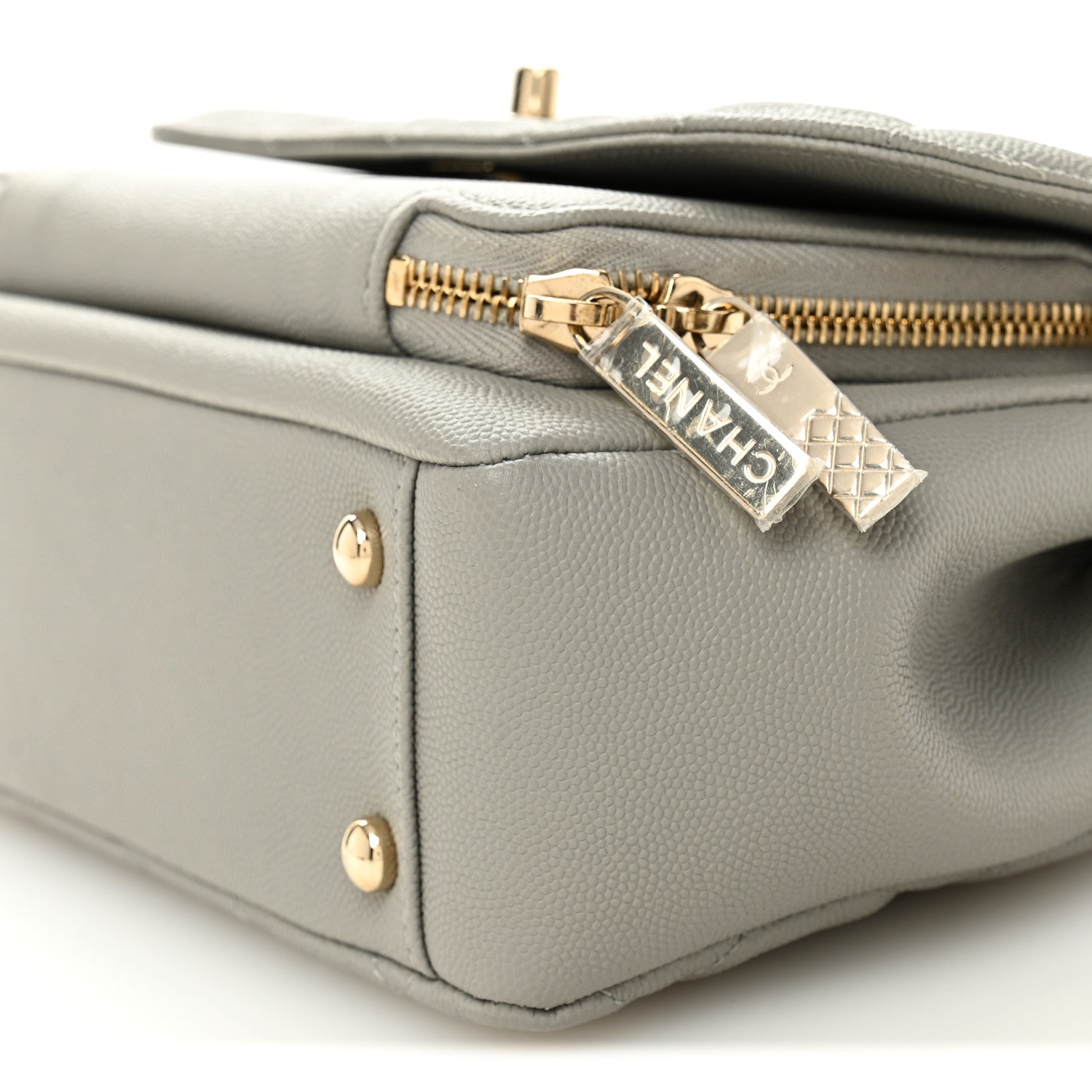 Chanel Caviar Quilted Medium Business Affinity Flap Grey 10 of 10