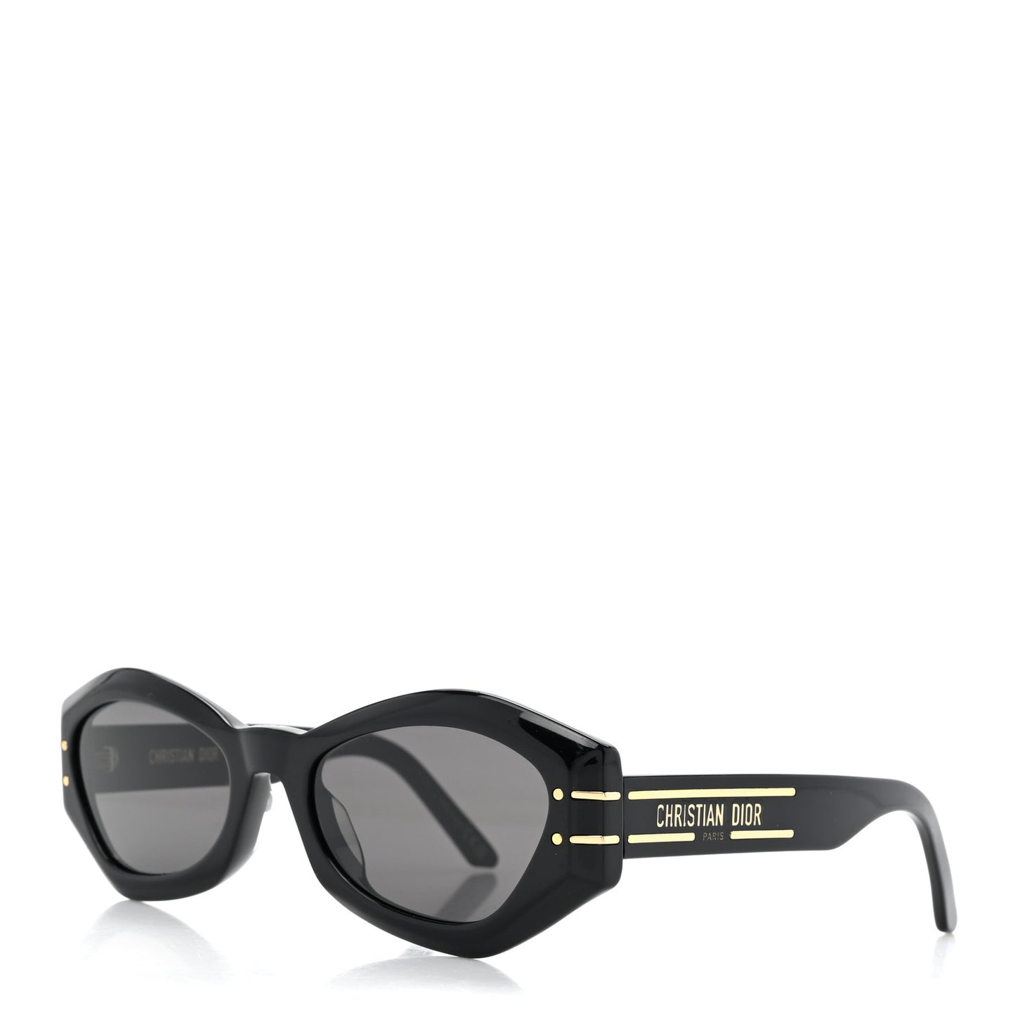 Acetate DiorSignature B1U Butterfly Sunglasses Black
