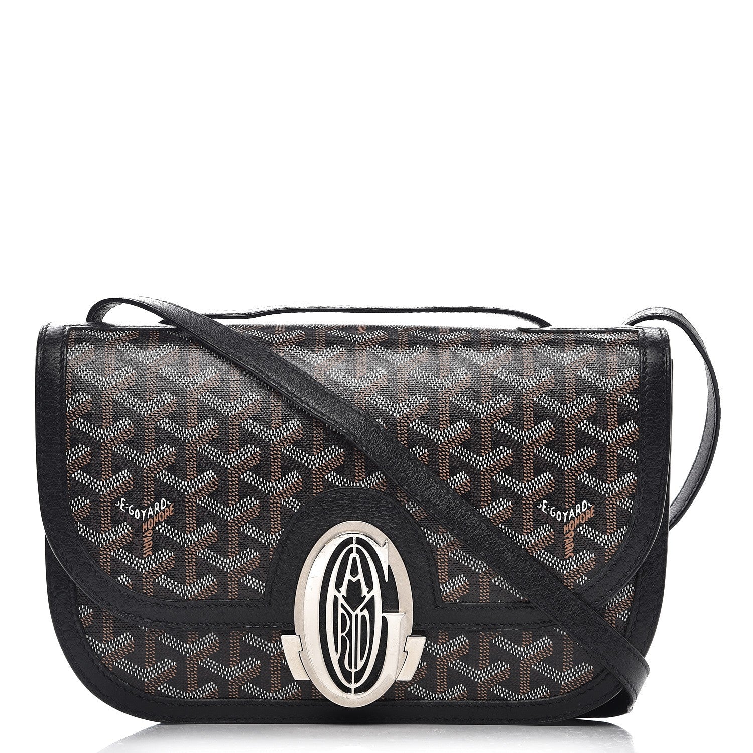Goyard Goyardine 233 PM Shoulder Bag Black 1 of 9