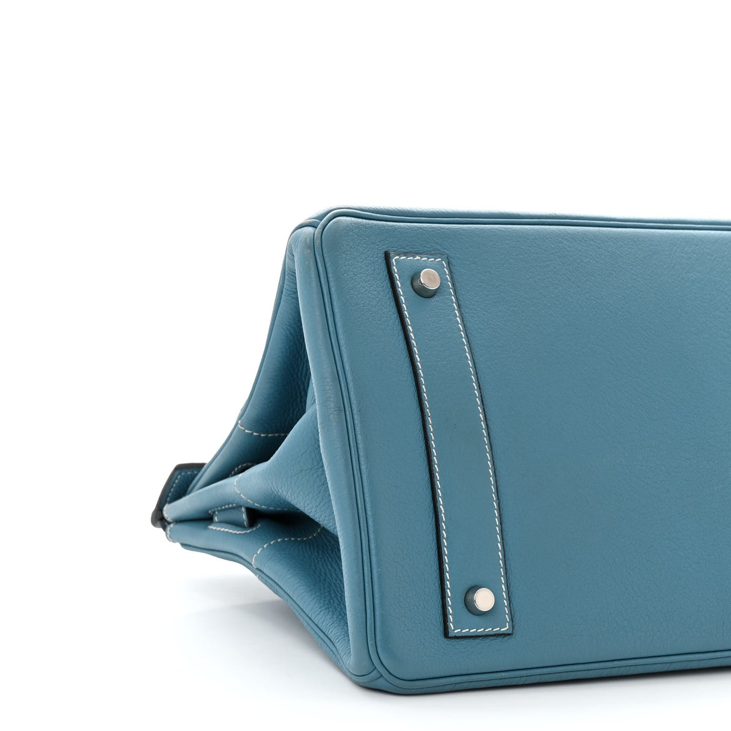 Taurillon Clemence JPG Birkin 42 Blue Jean