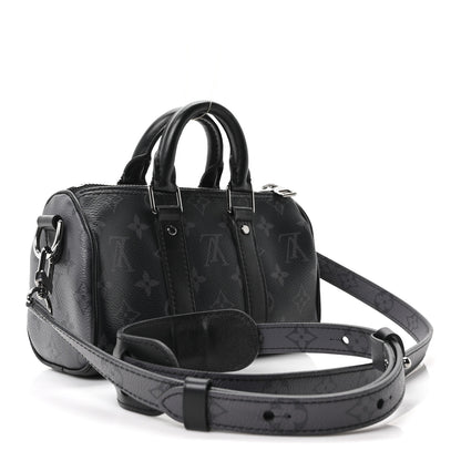 Louis Vuitton Reverse Monogram Eclipse Keepall XS Black 3 of 9