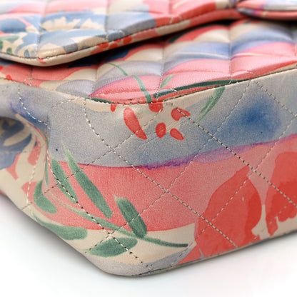 Chanel Lambskin Quilted Floral Medium Double Flap Multicolor 9 of 13
