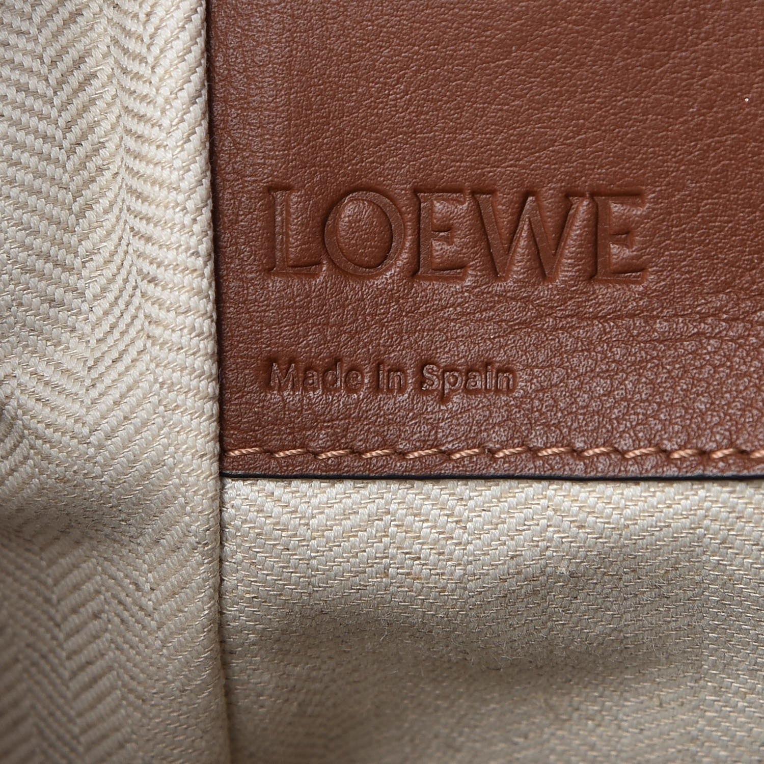 Loewe Calfskin Small Hammock Shoulder Bag Tan 7 of 9