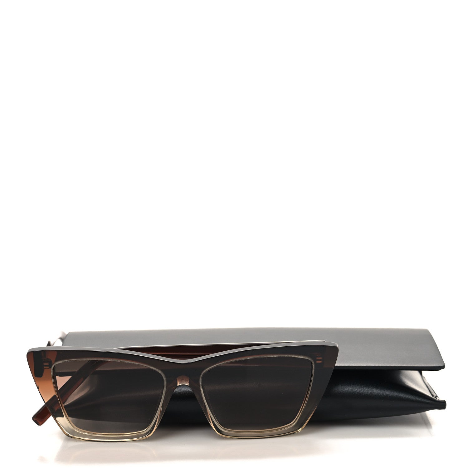 Saint Laurent Acetate Mica Cat Eye Sunglasses SL 276 Brown 8 of 8