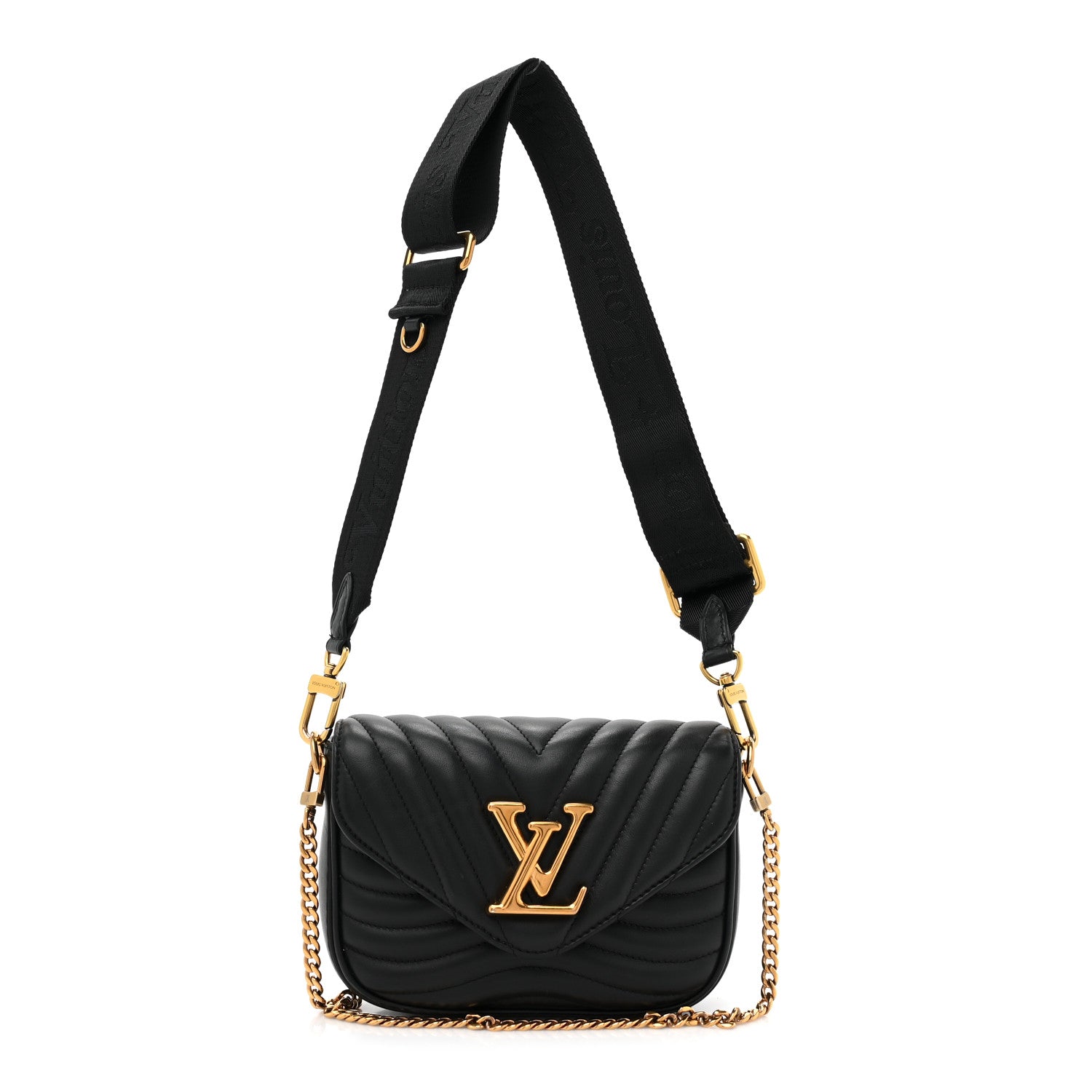 Louis Vuitton Calfskin New Wave Multi Pochette Black 1 of 11