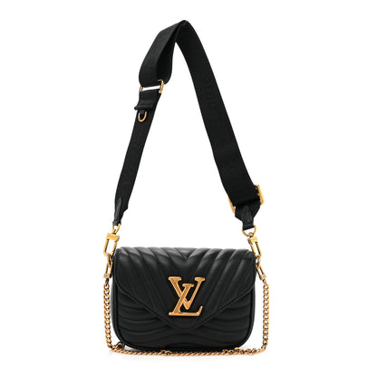Louis Vuitton Calfskin New Wave Multi Pochette Black 1 of 11