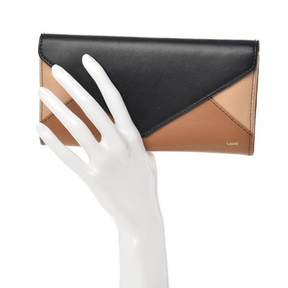 Chloe Calfskin Patchwork Wallet Black Nude 2 of 10