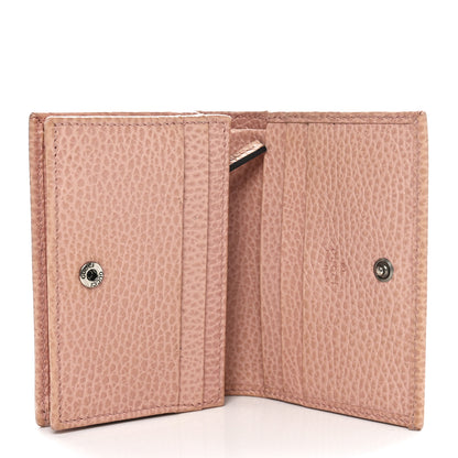 Gucci Dollar Calfskin Enamel Monochrome GG Marmont Card Case Perfect Pink 5 of 11