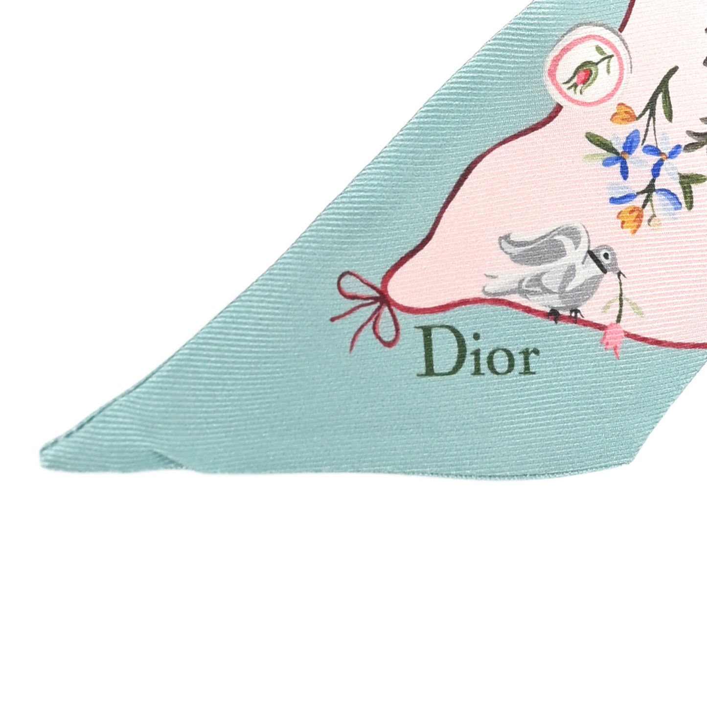 Silk Twill Dioramour Revolution Flowers Mitzah Scarf Pink Multicolor