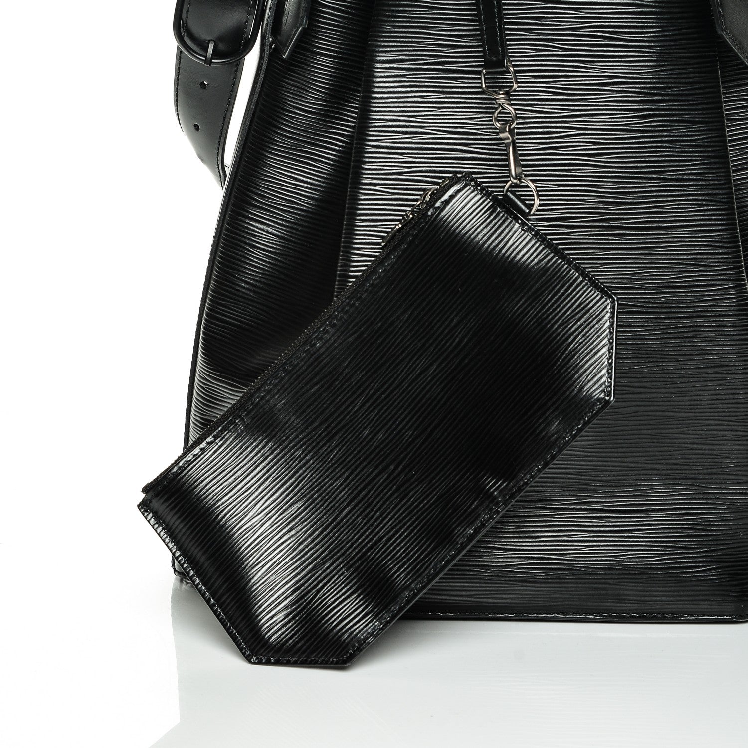 Louis Vuitton Epi Sac D'Epaule Black 5 of 6