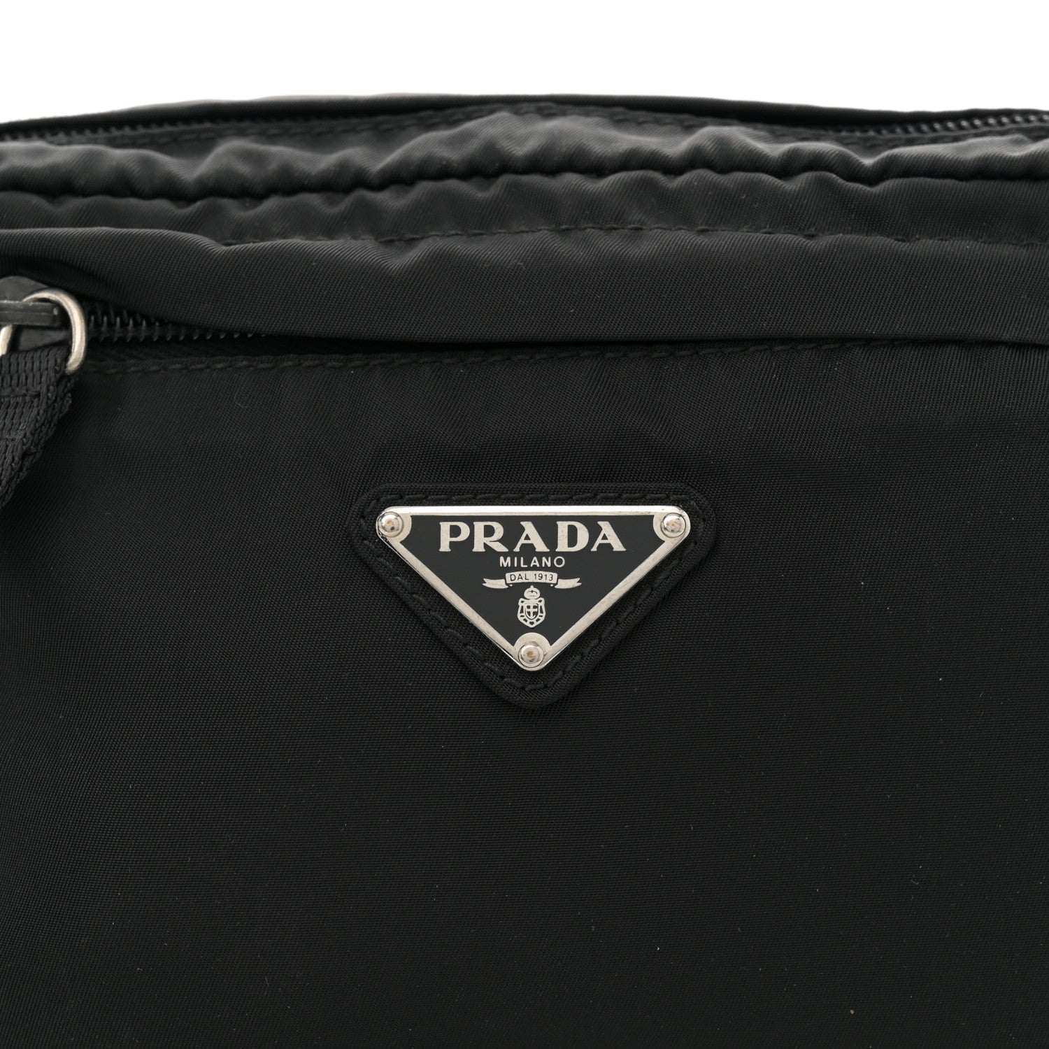 Prada Tessuto Nylon Belt Bag Black 7 of 9