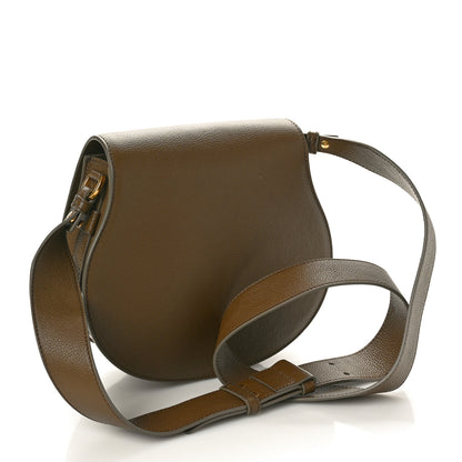 Chloe Grained Calfskin Small Marcie Saddle Bag Dark Khaki 2 of 9