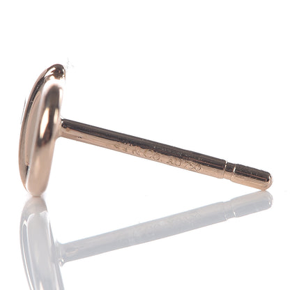 Tiffany 18K Rose Gold Mini Key and Lock Earrings 4 of 4