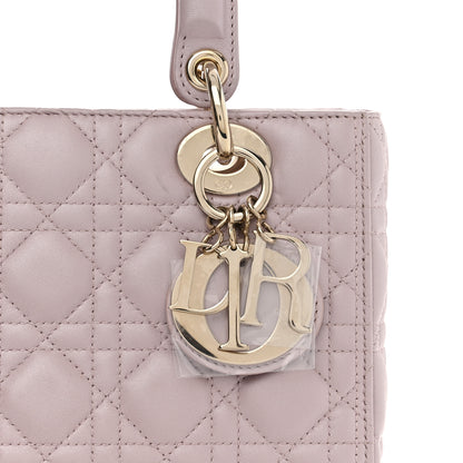 Christian Dior Lambskin Cannage Medium Lady Dior Light Pink 8 of 11