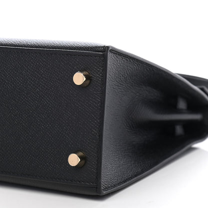 Hermes Epsom Kelly Sellier 25 Black 18 of 19