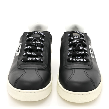 Chanel Calfskin CC Womens Sneakers 35.5 Black 2 of 9