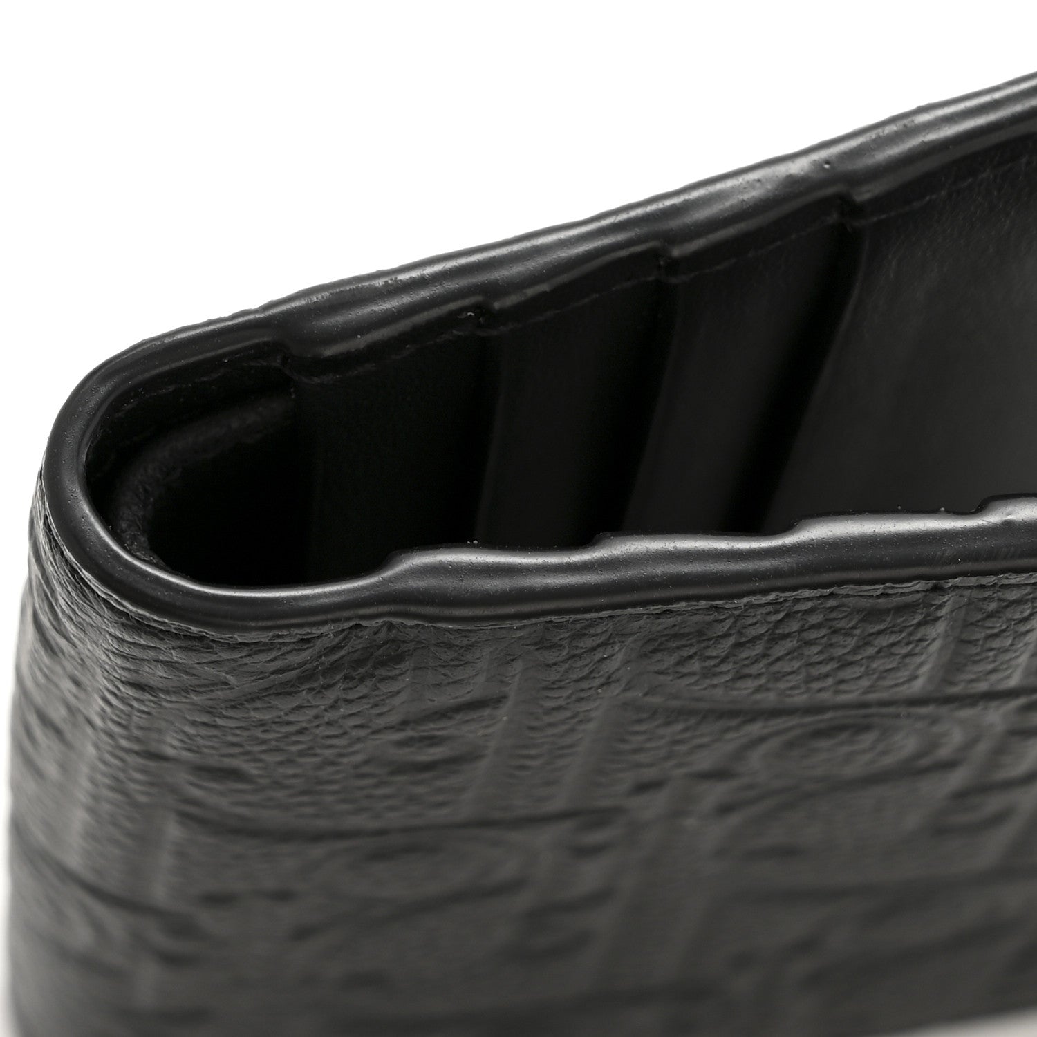 Christian Dior Grained Calfskin Embossed Dior Gravity BiFold Wallet Black 10 of 10