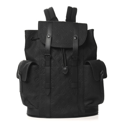 Louis Vuitton Taurillon Monogram Christopher PM Backpack Black 1 of 9