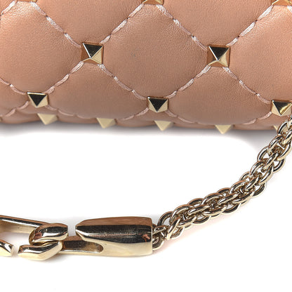 Valentino Garavani Nappa Large Rockstud Spike Shoulder Bag Soft Noisette 15 of 15