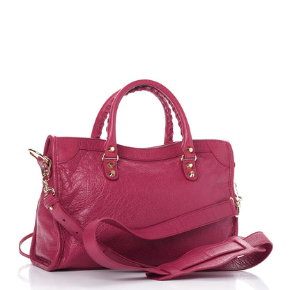 Balenciaga Agneau Classic Gold Hardware S City Rose Dahlia 4 of 8