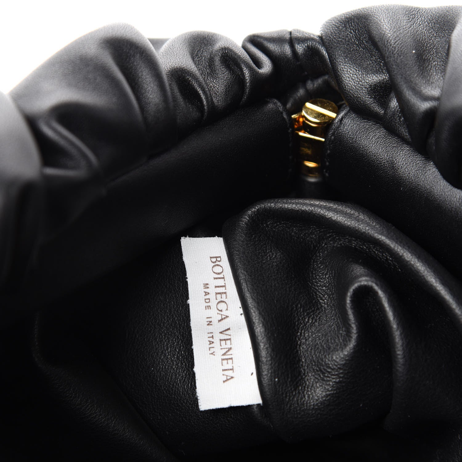 Bottega Veneta Calfskin The Pouch Chain Black 9 of 11