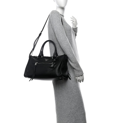 Prada Vitello Phenix Shopping Satchel Black 2 of 10