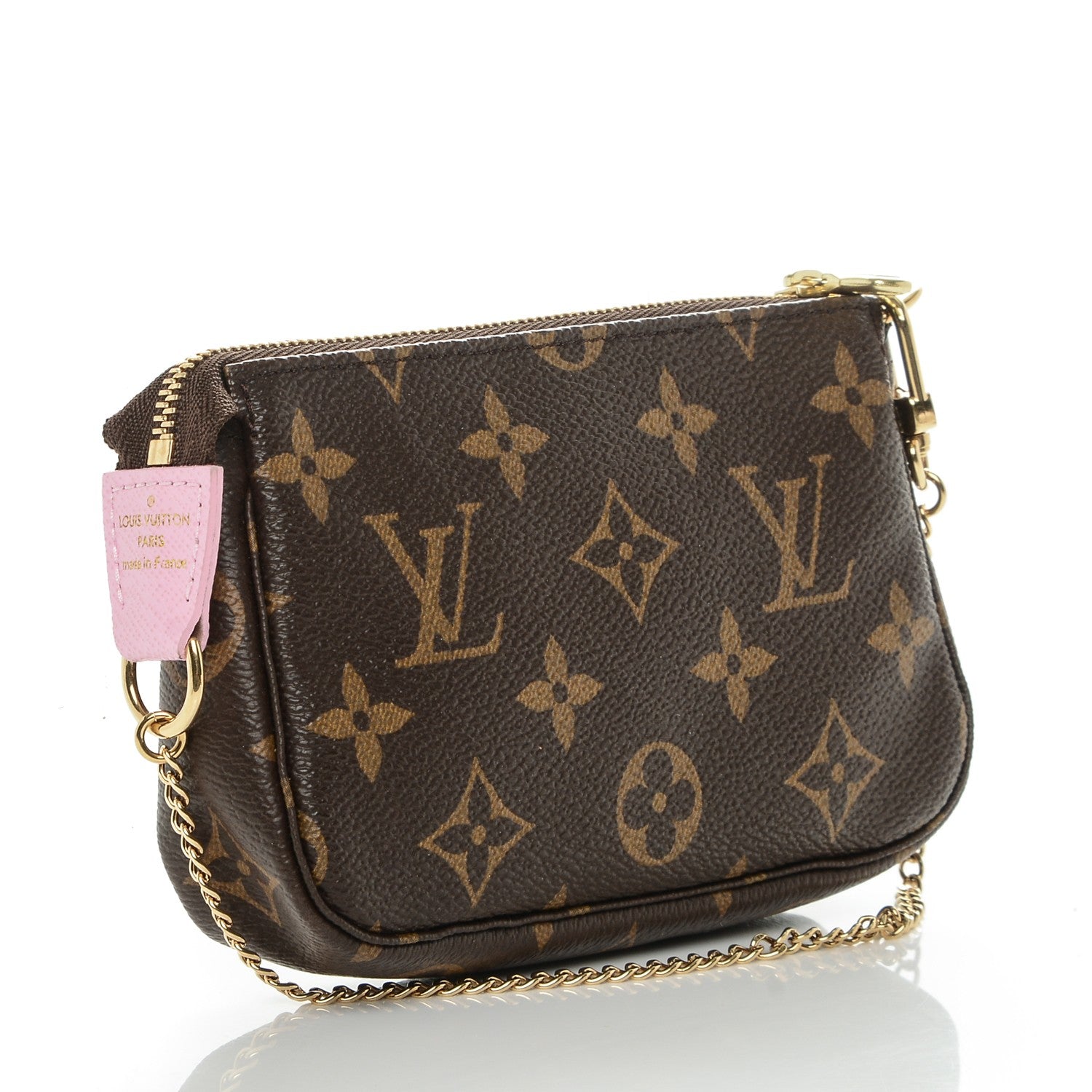 Louis Vuitton Monogram 2016 Christmas Animation Mini Pochette Accessories Rose Ballerine 3 of 6