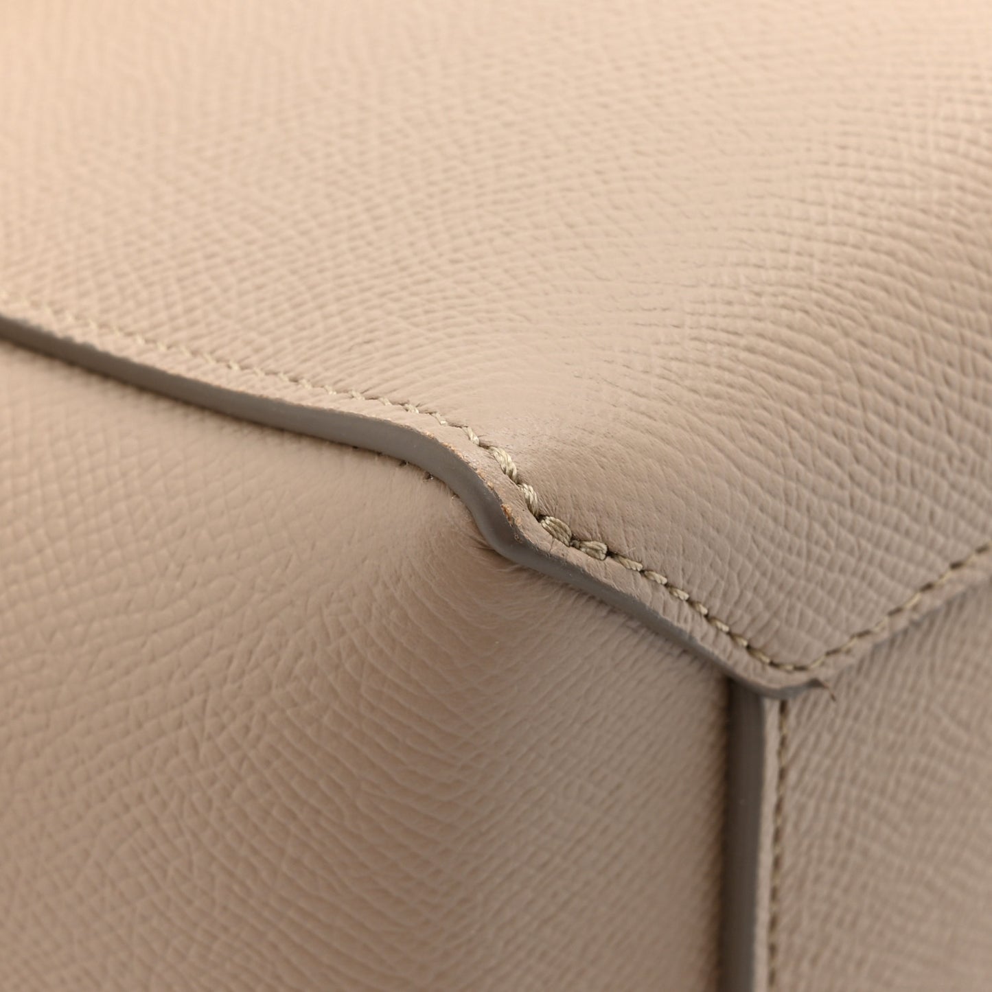 Grained Calfskin Micro Belt Bag Light Taupe