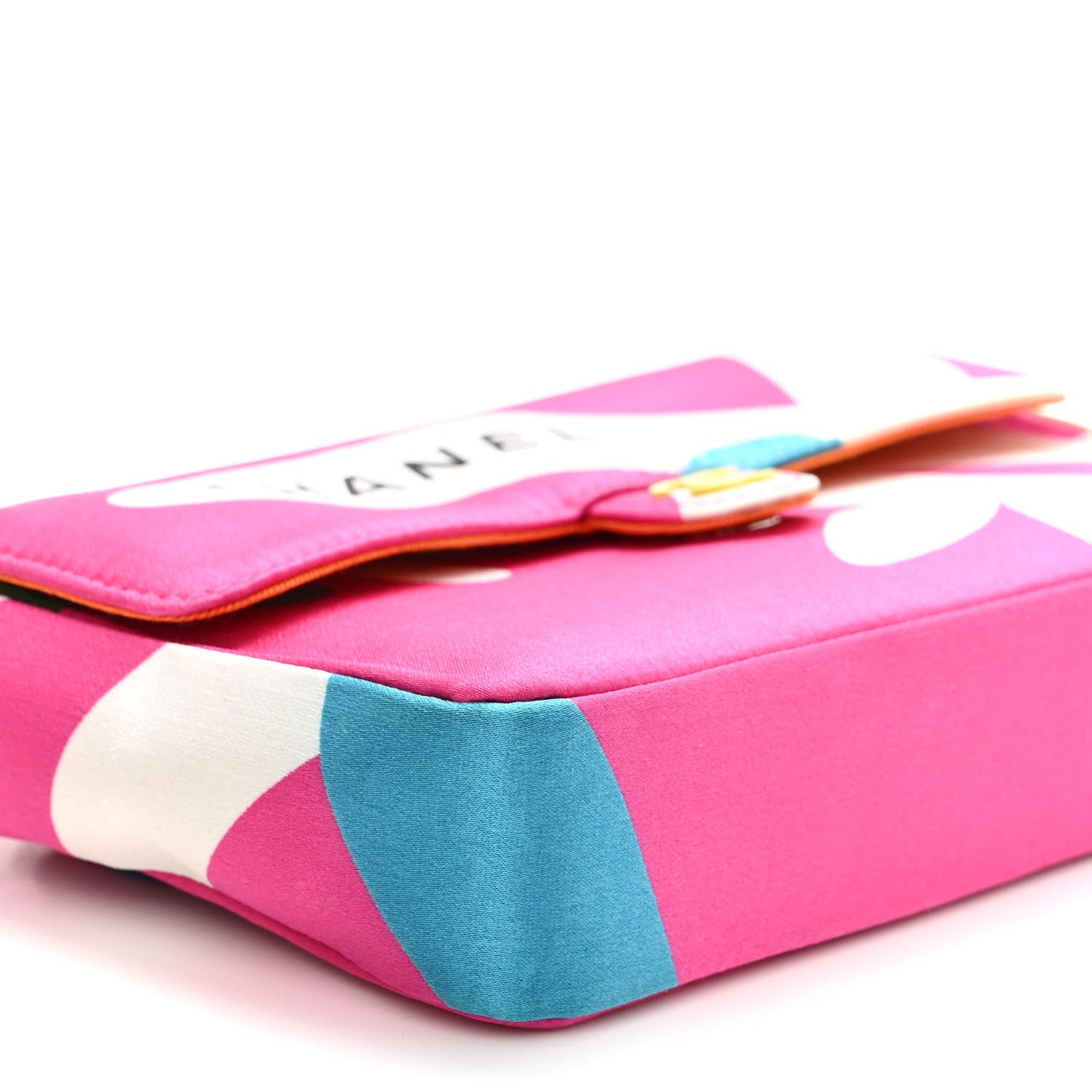 Satin Mini Convertible Flap Pink Multicolor