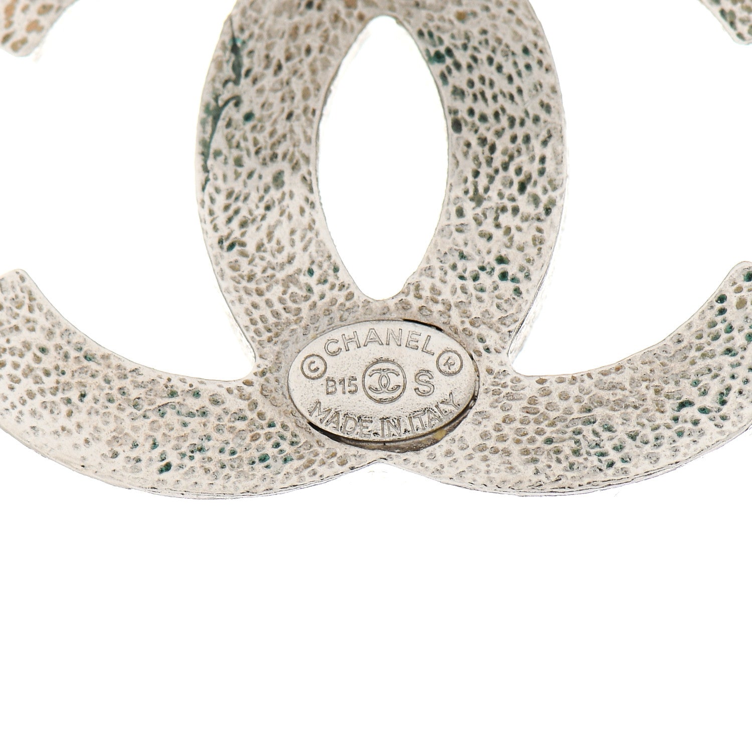 Chanel Baguette Crystal CC Earrings Silver 4 of 7