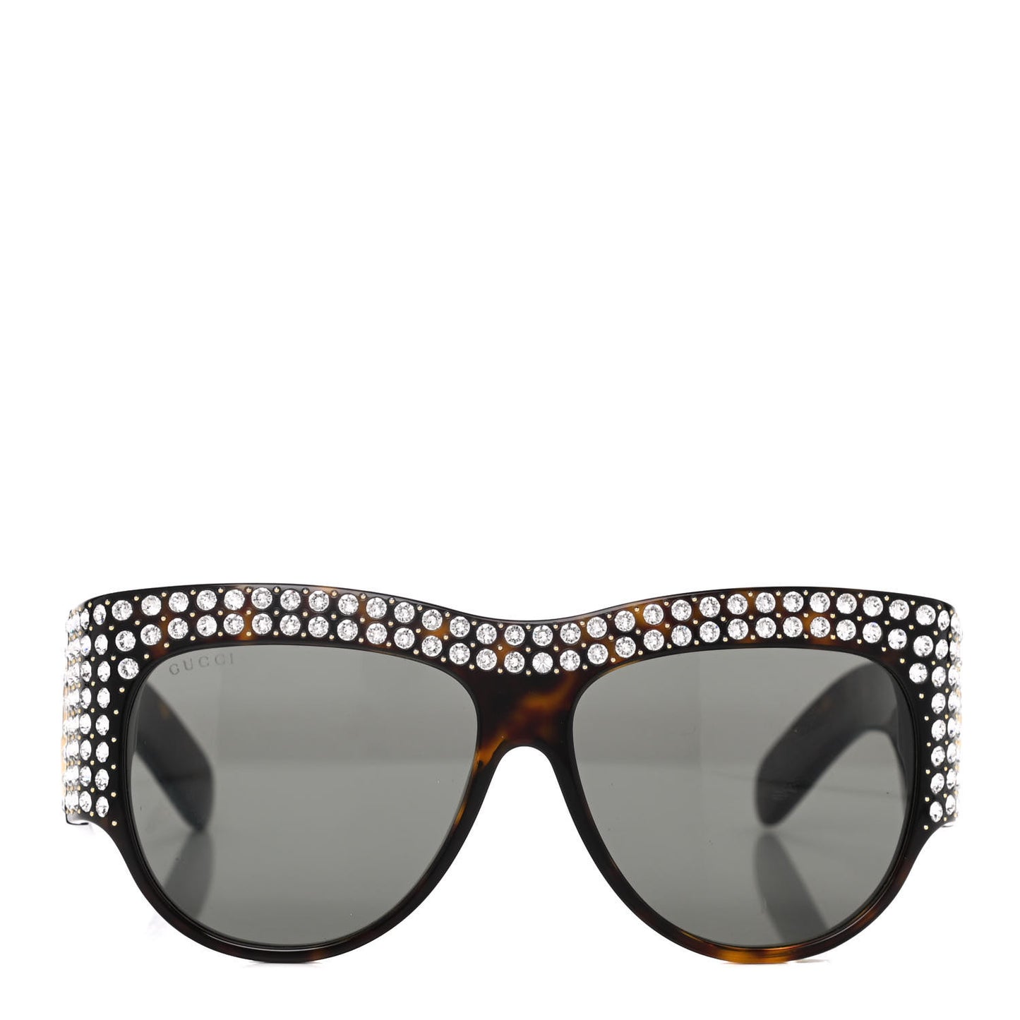 Acetate Crystal Oversize Hollywood Forever Sunglasses GG0144S Tortoiseshell
