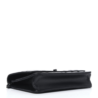 Chanel Aged Calfskin Chevron Quilted Reissue Wallet On Chain WOC So Black 4 of 13