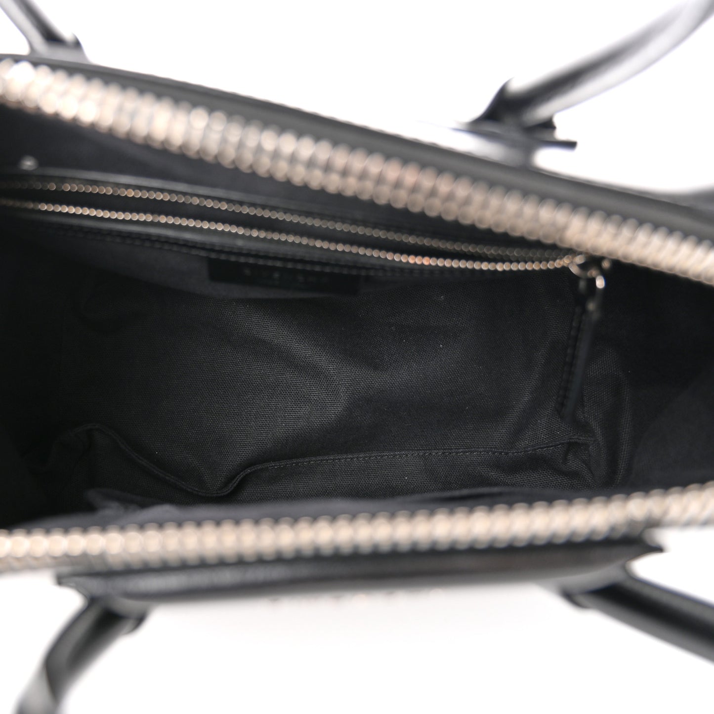 Shiny Lord Calfskin Small Antigona Black